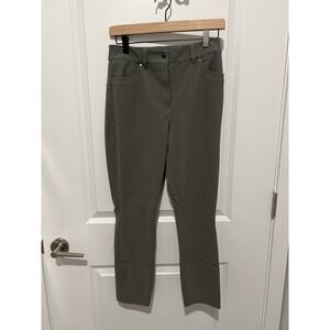 Women's Lululemon‎ City Sleek Slim-Fit 5 Pocket High-Rise Pant Grey Sage Size 28